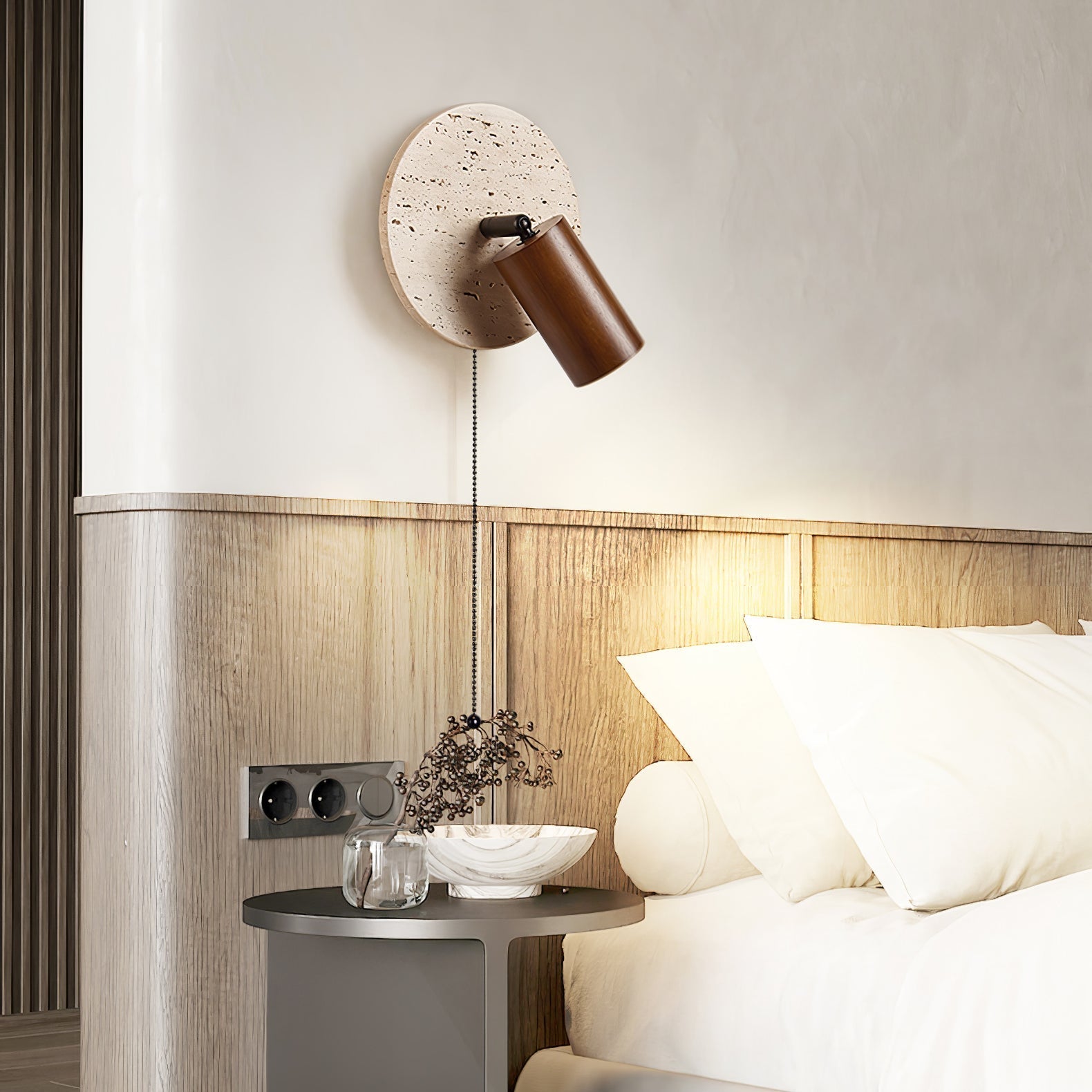 Applique murale moderne Torvid en Métal Bois