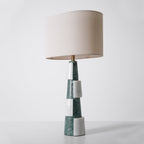 Lampe à poser moderne Dadi en Marbre Vert et blanc