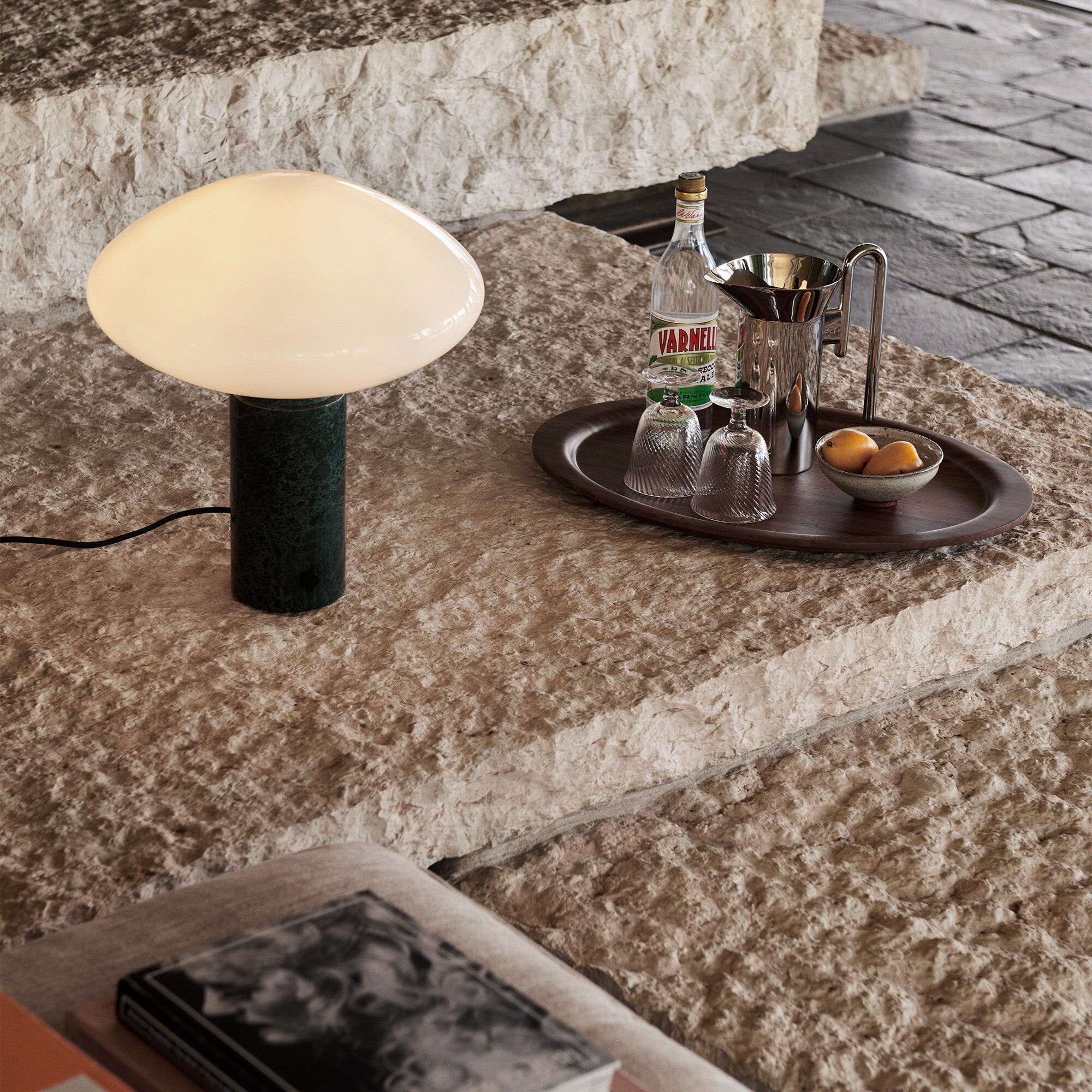 Lampe à poser moderne Osmond en Marbre Vert