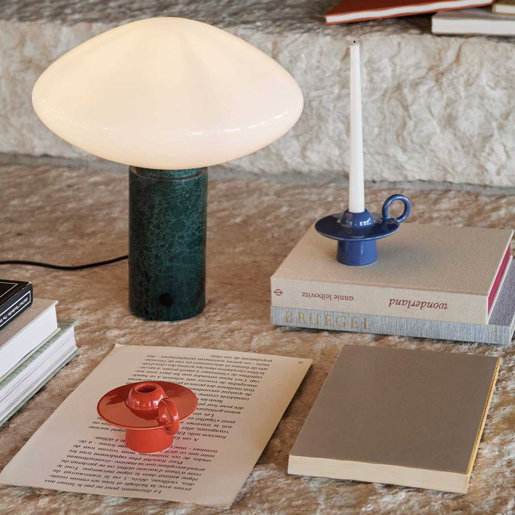 Lampe à poser moderne Osmond en Marbre Vert