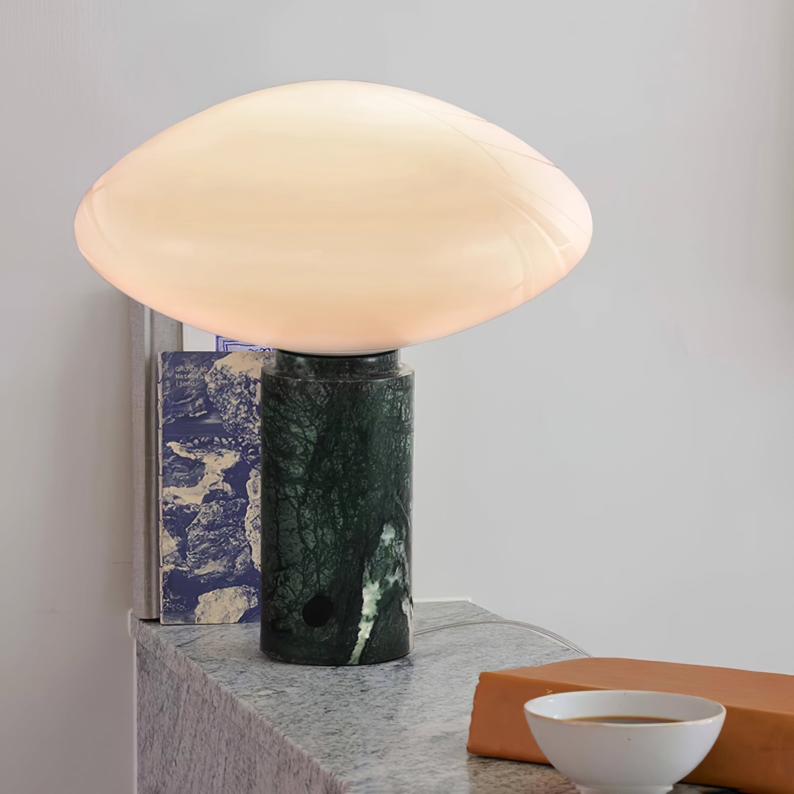 Lampe à poser moderne Osmond en Marbre Vert