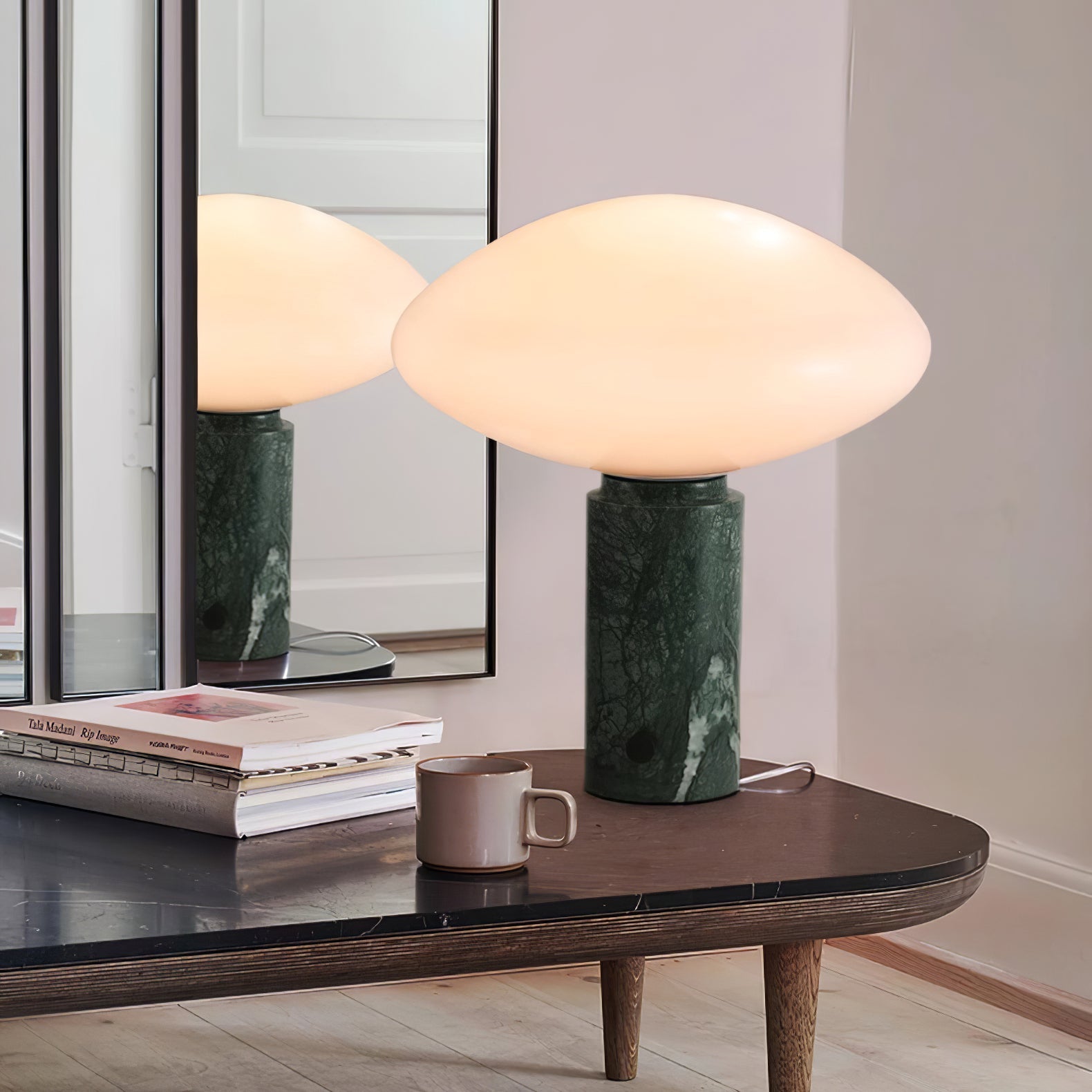 Lampe à poser moderne Osmond en Marbre Vert
