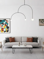 Lustre moderne Todd en Métal, Fer, Acier, Verre Doré