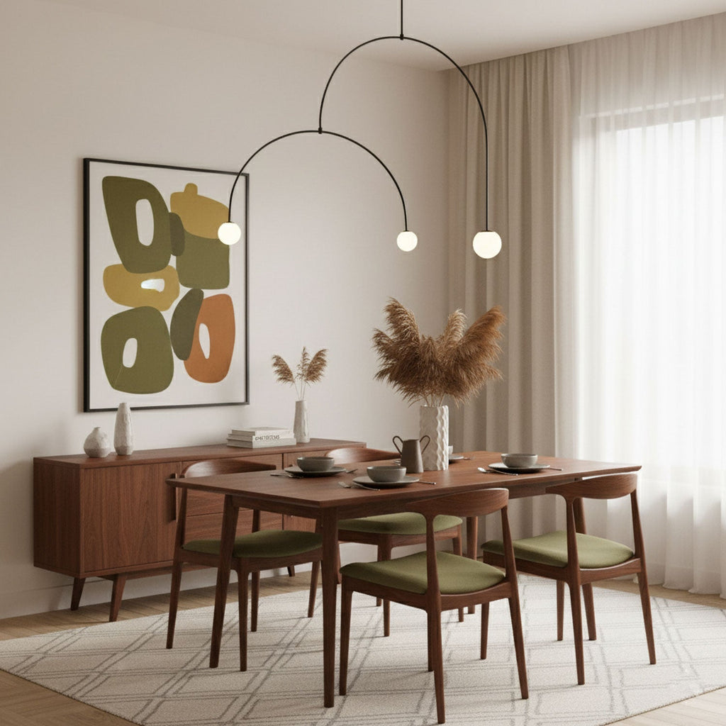 Lustre moderne Todd en Métal, Fer, Acier, Verre Doré