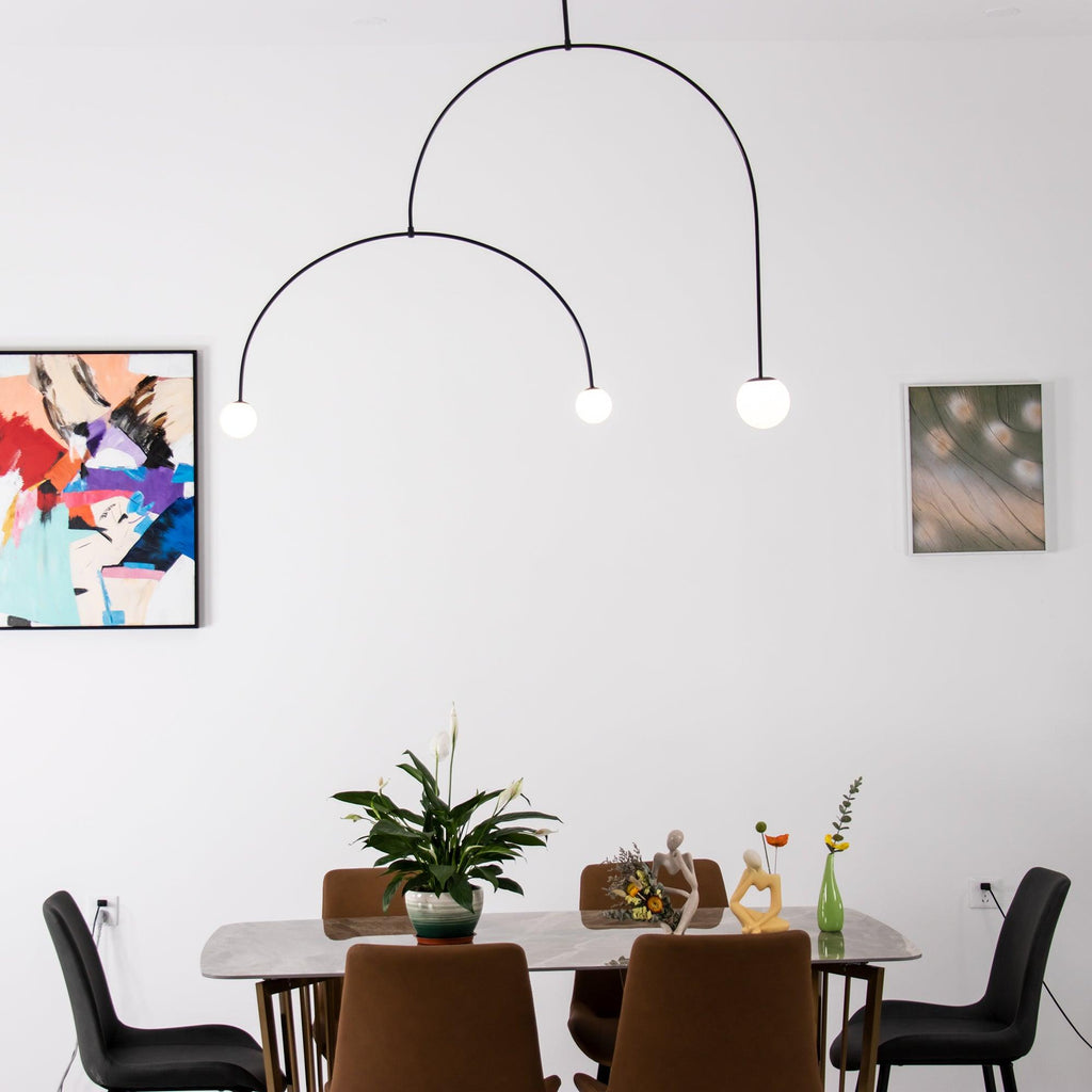 Lustre moderne Todd en Métal, Fer, Acier, Verre Doré