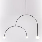 Lustre moderne Todd en Métal, Fer, Acier, Verre Doré