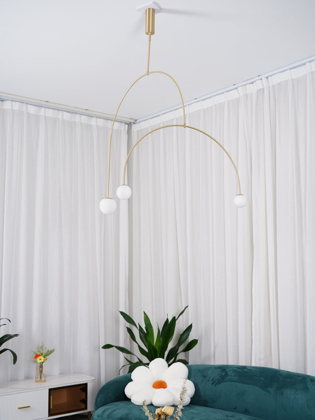 Lustre moderne Todd en Métal, Fer, Acier, Verre Noir