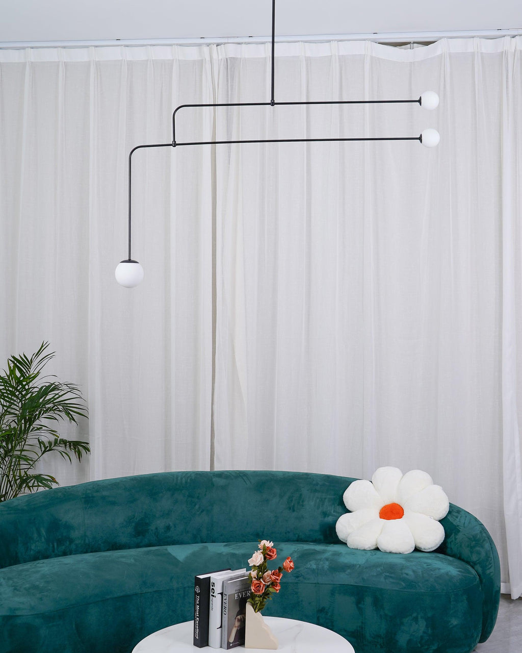 Lustre moderne Todd en Métal, Fer, Acier, Verre Noir