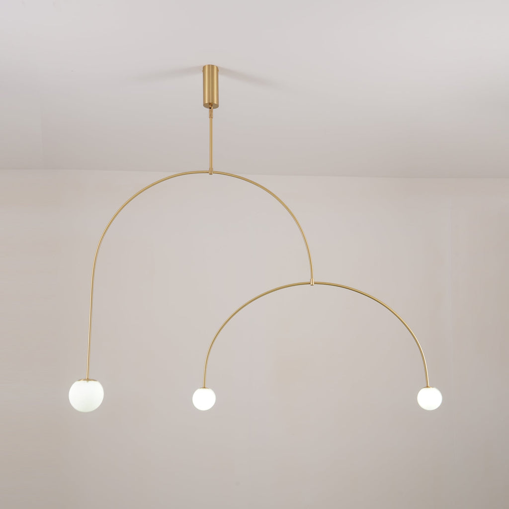 Lustre moderne Todd en Métal, Fer, Acier, Verre Noir