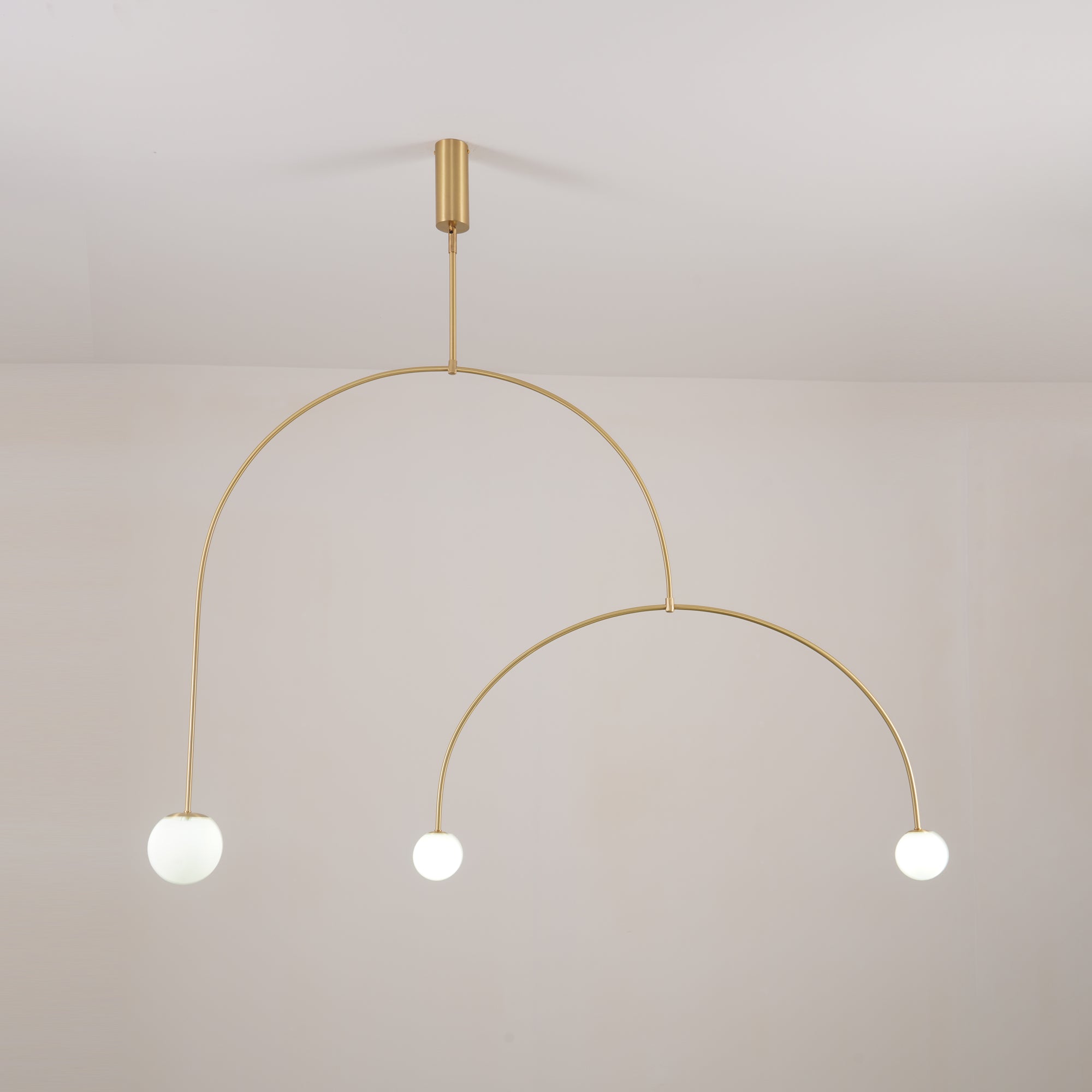 Lustre moderne Todd en Métal, Fer, Acier, Verre Noir