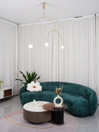 Lustre moderne Todd en Métal, Fer, Acier, Verre Doré