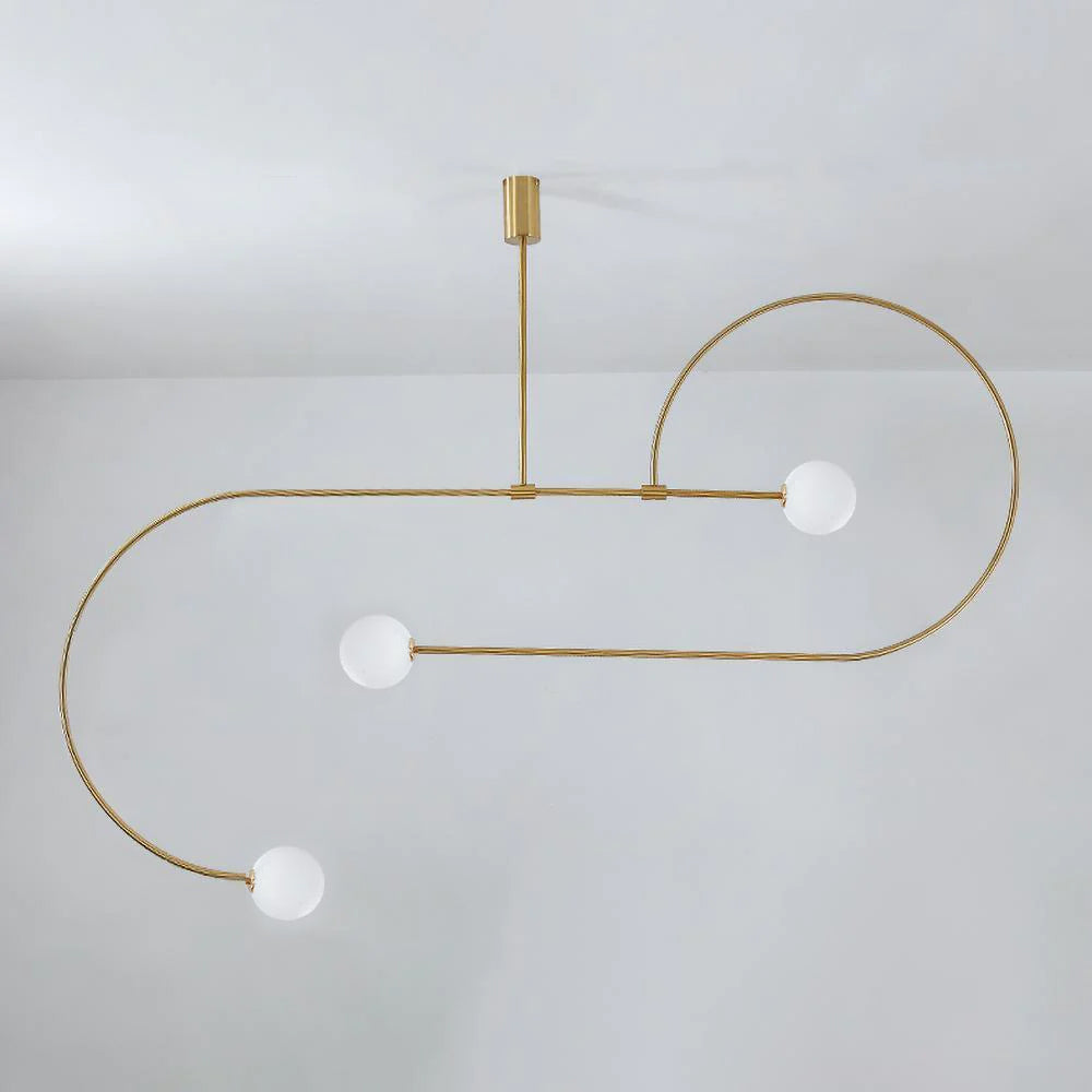 Lustre moderne Todd en Métal, Fer, Acier, Verre Noir