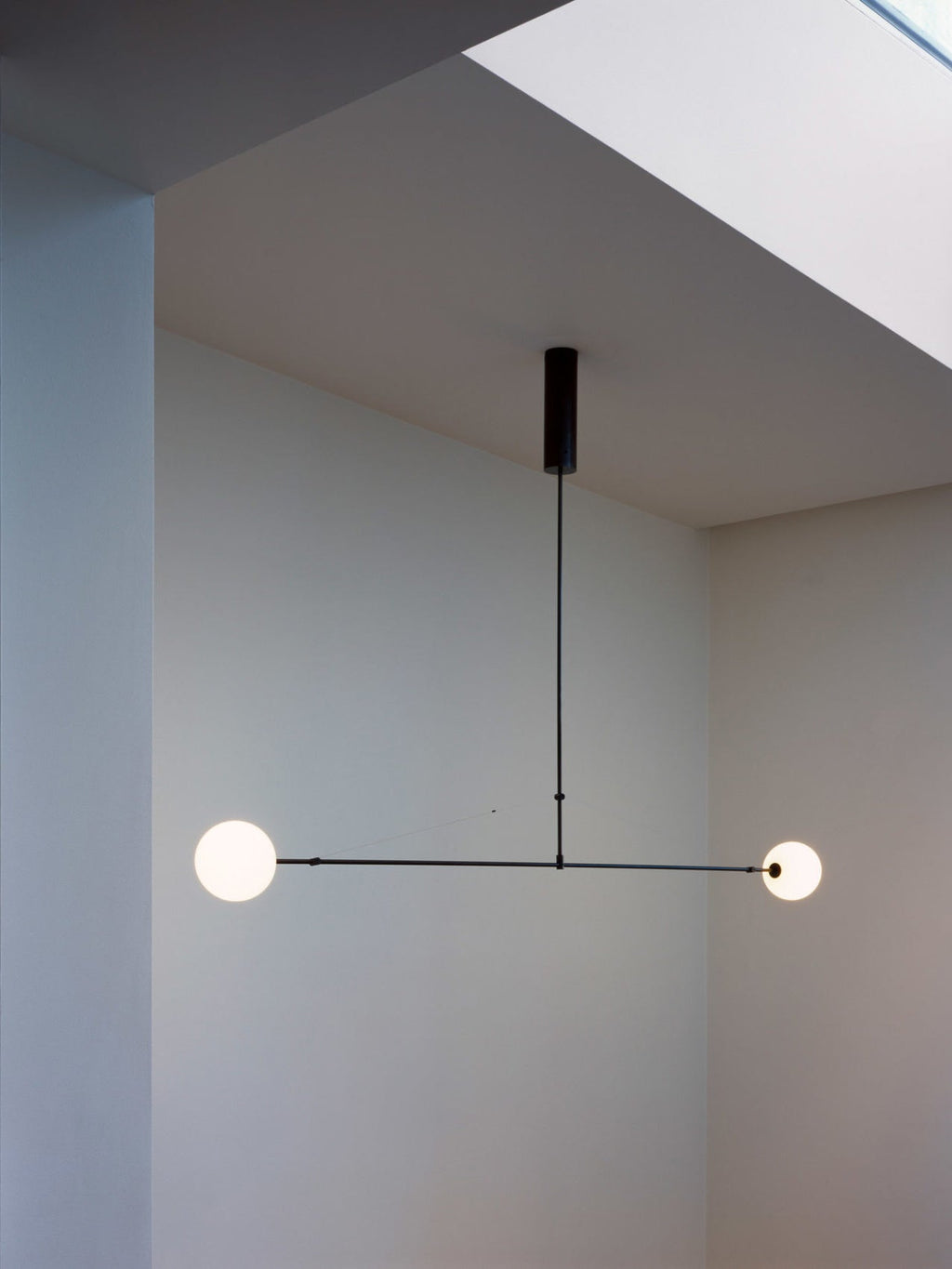 Lustre moderne Todd en Métal, Fer, Acier, Verre Noir