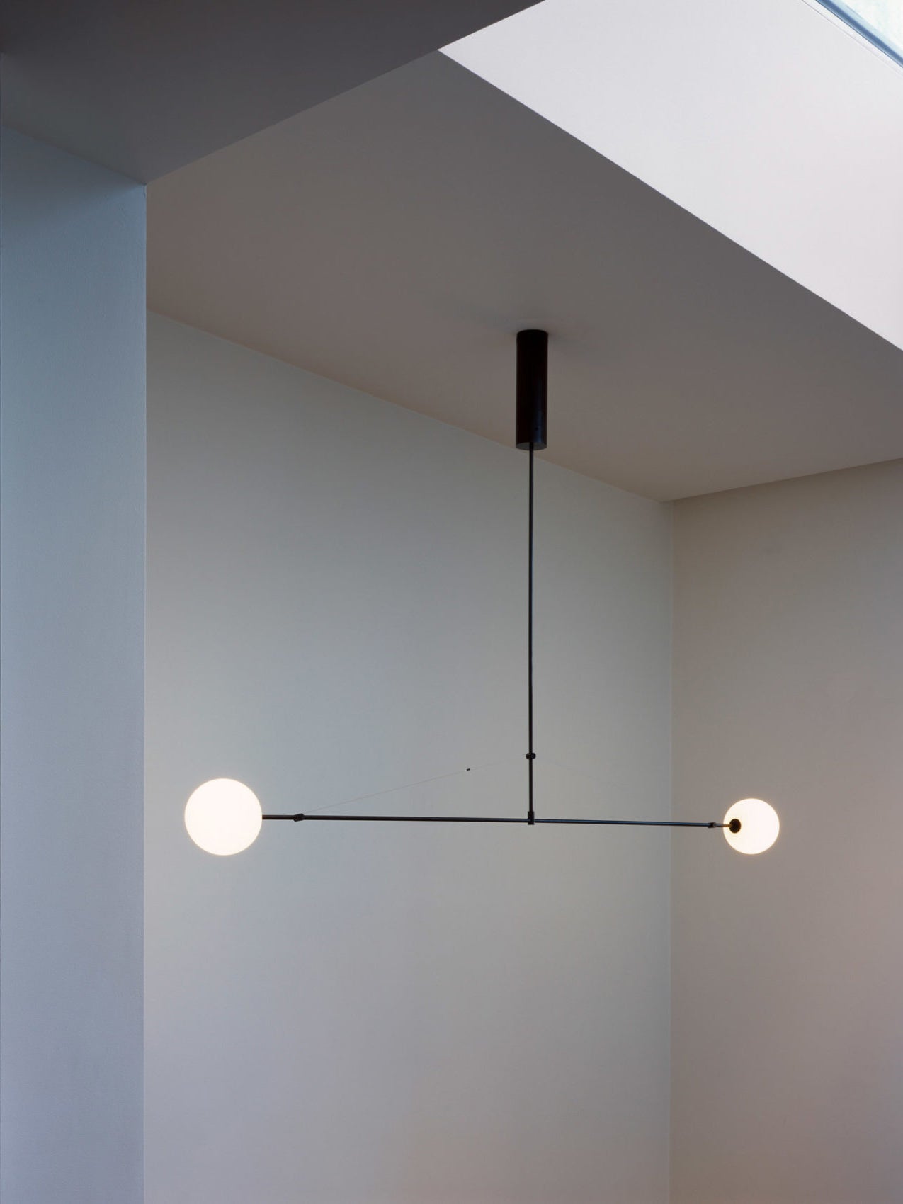 Lustre moderne Todd en Métal, Fer, Acier, Verre Noir