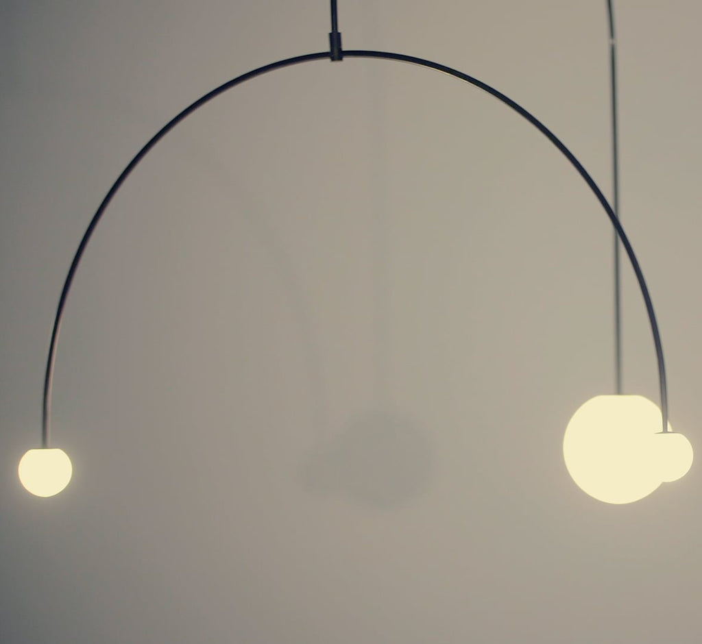 Lustre moderne Todd en Métal, Fer, Acier, Verre Doré