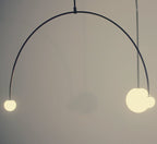 Lustre moderne Todd en Métal, Fer, Acier, Verre Doré