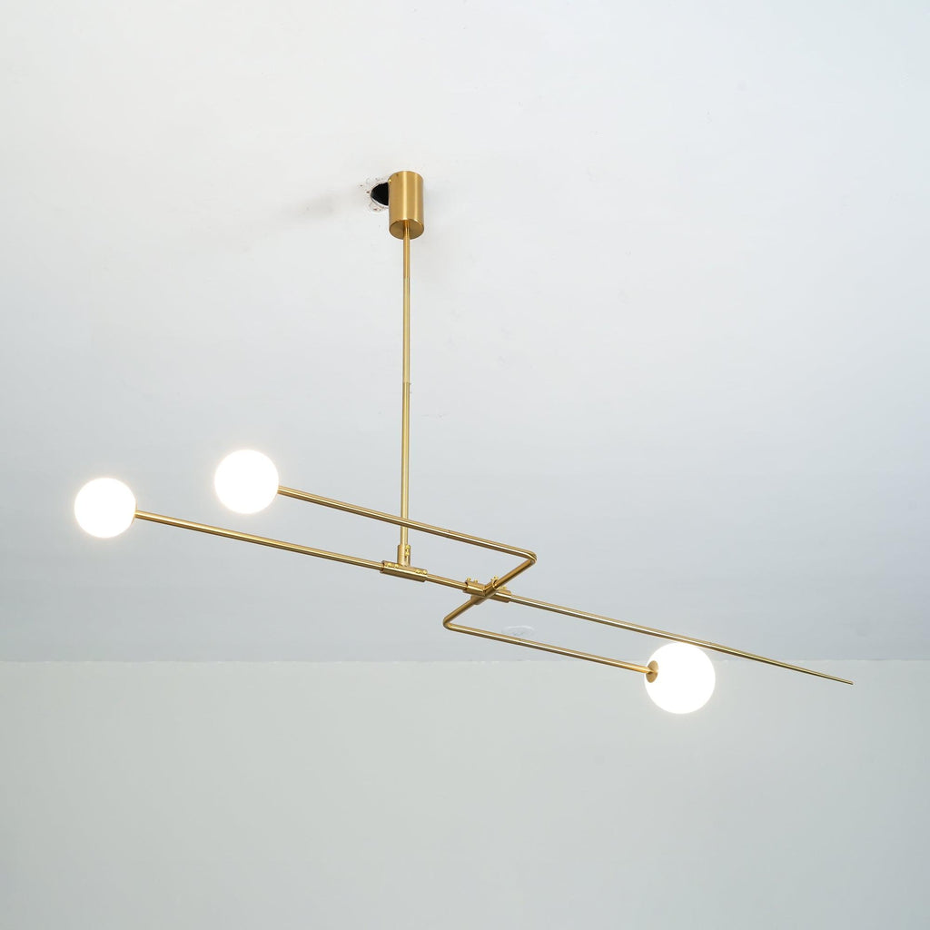 Lustre moderne Todd en Métal, Fer, Acier, Verre Noir