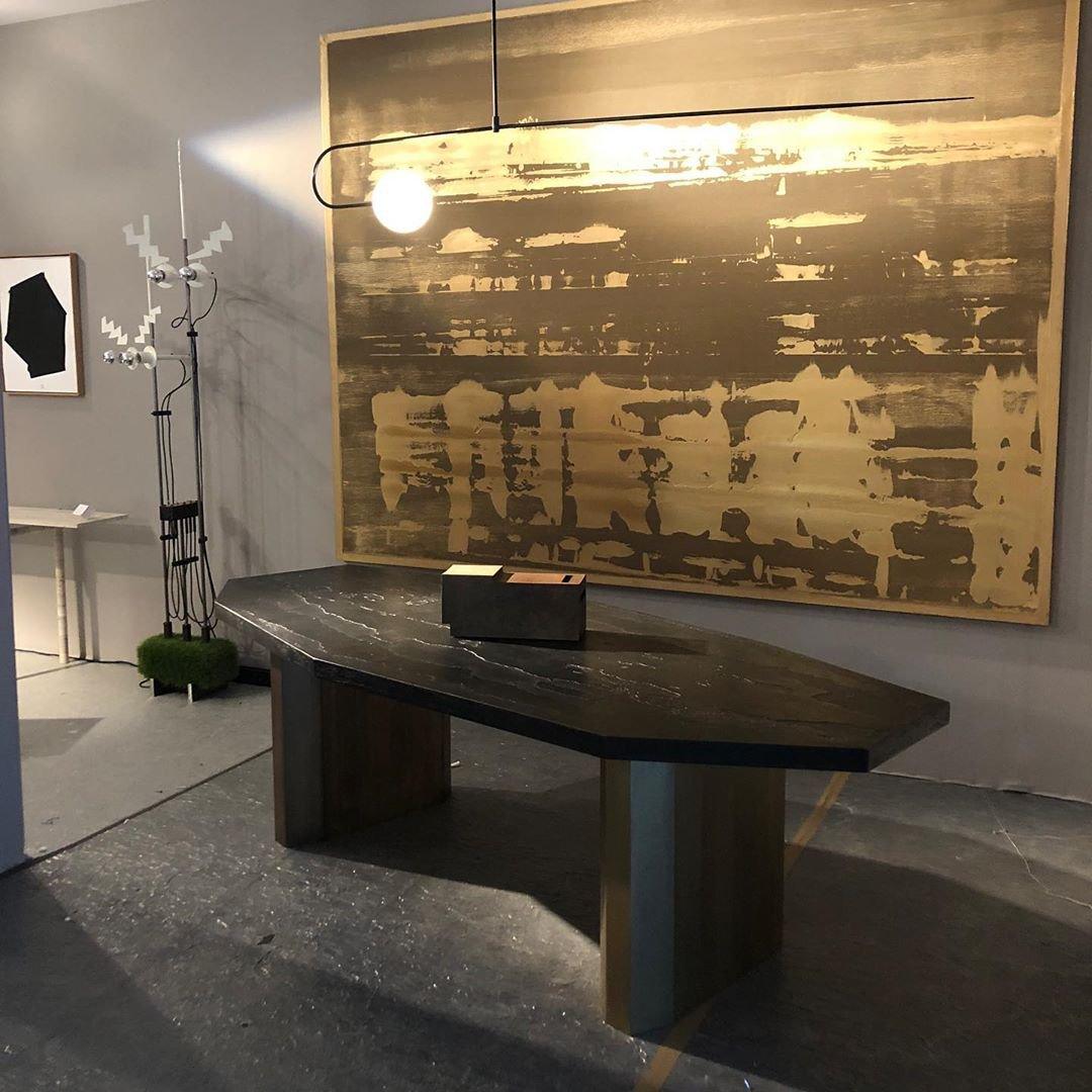 Lustre moderne Todd en Métal, Fer, Acier, Verre Doré