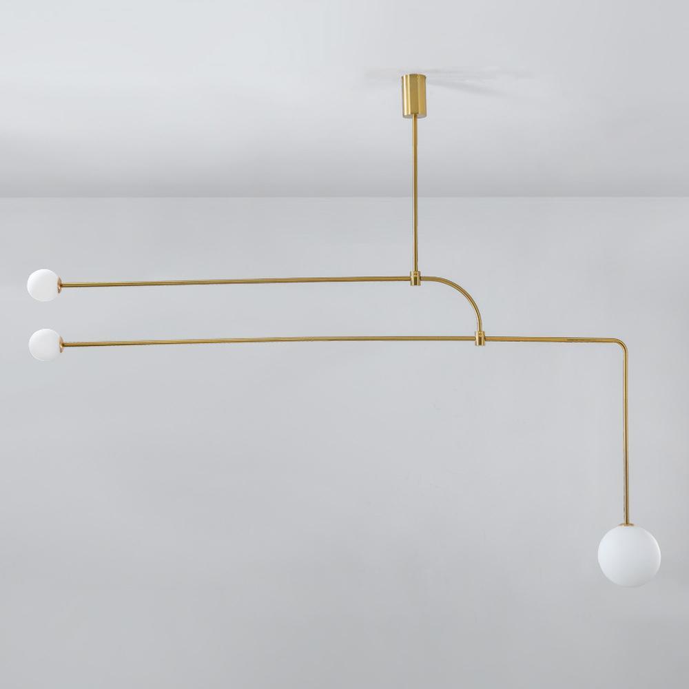 Lustre moderne Todd en Métal, Fer, Acier, Verre Noir