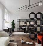 Lustre moderne Todd en Métal, Fer, Acier, Verre Doré