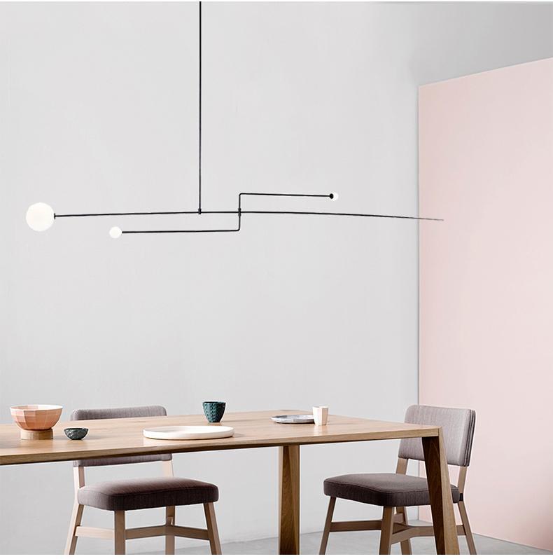 Lustre moderne Todd en Métal, Fer, Acier, Verre Noir