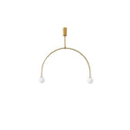 Lustre moderne Todd en Métal, Fer, Acier, Verre Doré