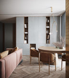 Lustre moderne Todd en Métal, Fer, Acier, Verre Doré