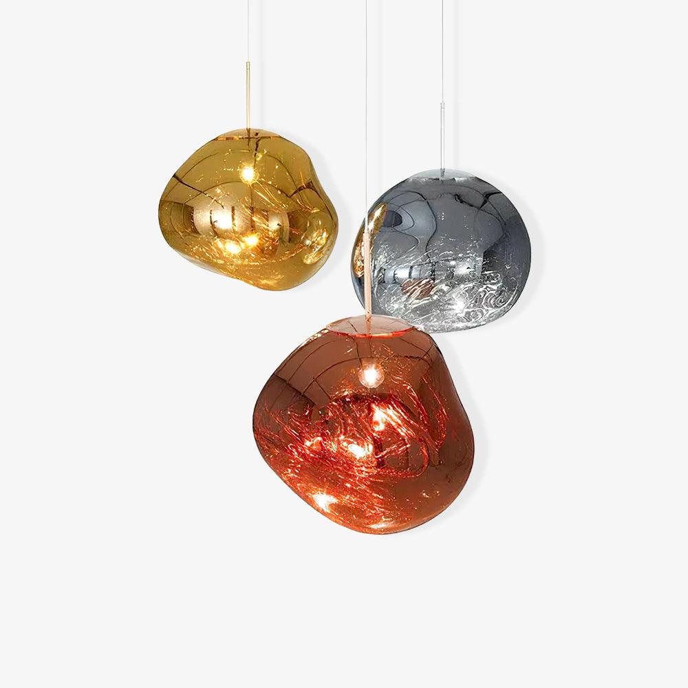Suspension moderne Sejer en Métal, PVC, Plastique Fumé gris