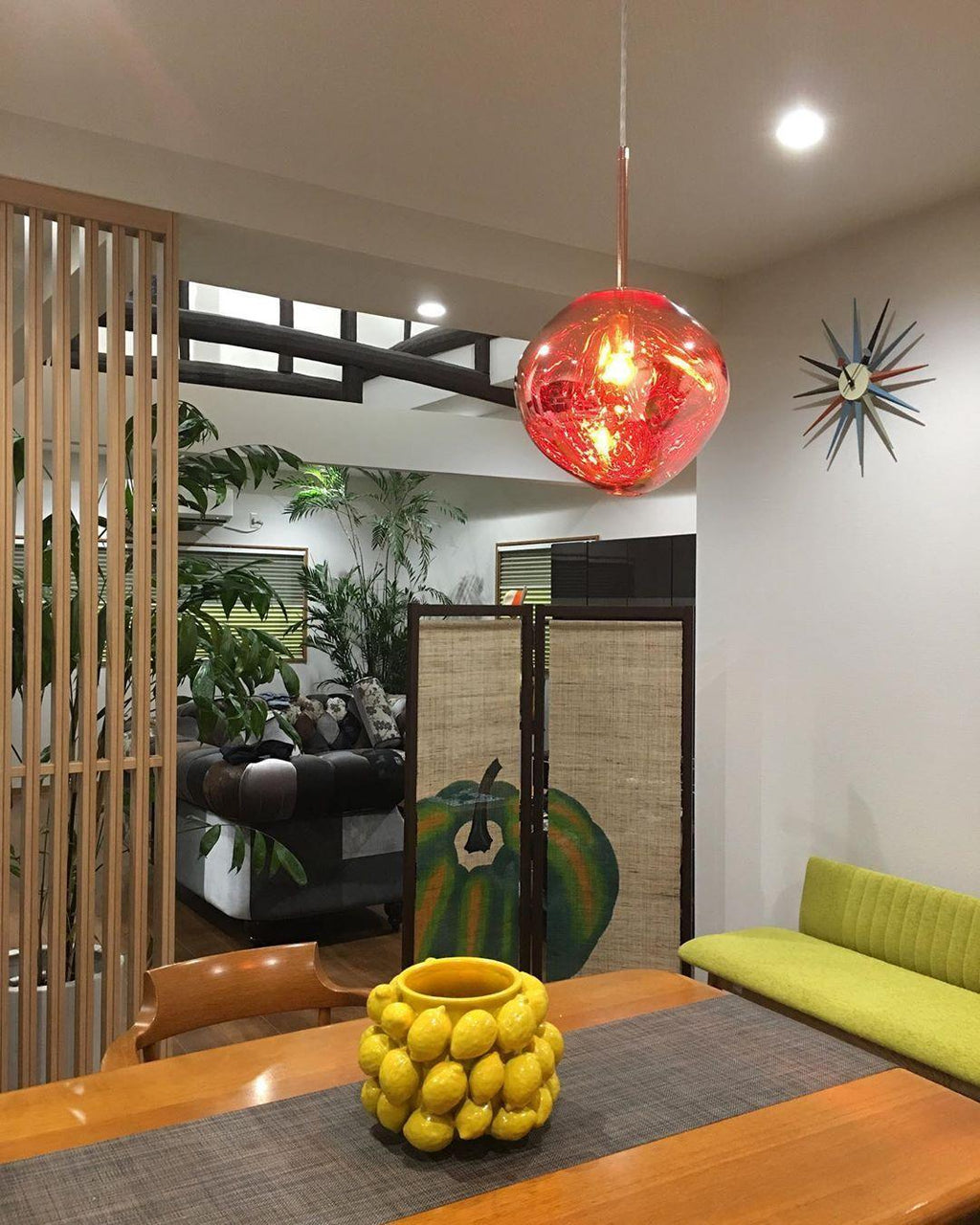 Suspension moderne Sejer en Métal, PVC, Plastique Or rose