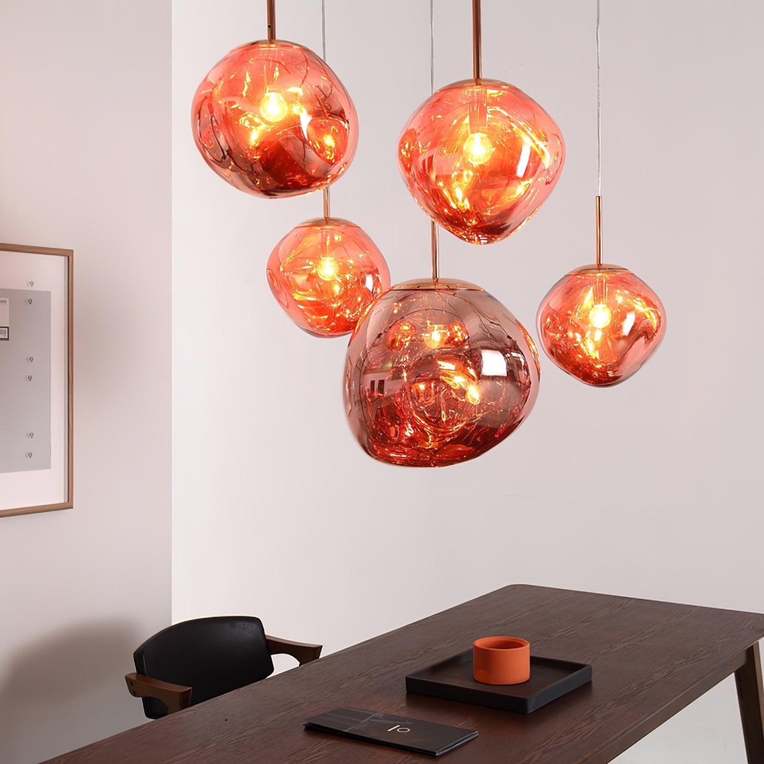 Suspension moderne Sejer en Métal, PVC, Plastique Argenté