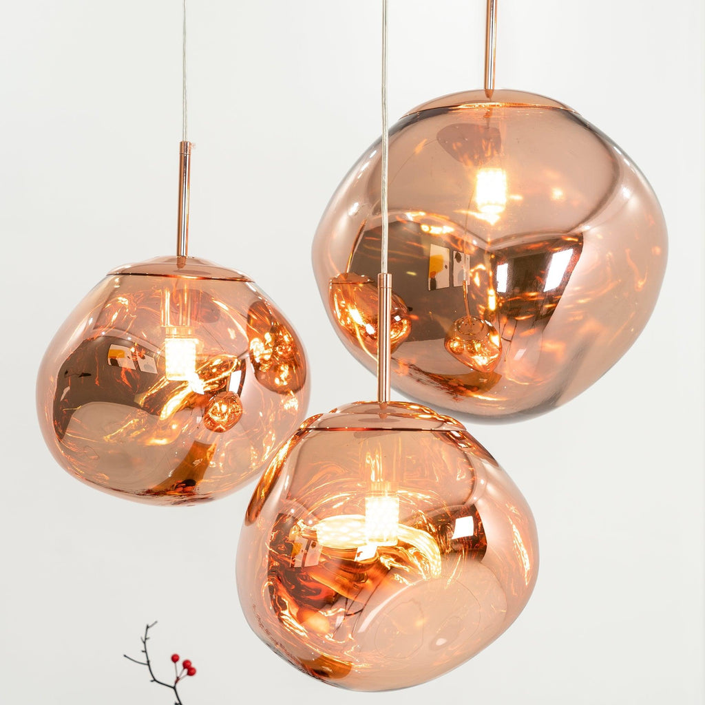 Suspension moderne Sejer en Métal, PVC, Plastique Or rose