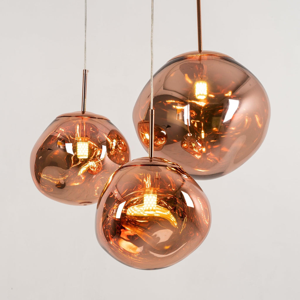 Suspension moderne Sejer en Métal, PVC, Plastique Doré