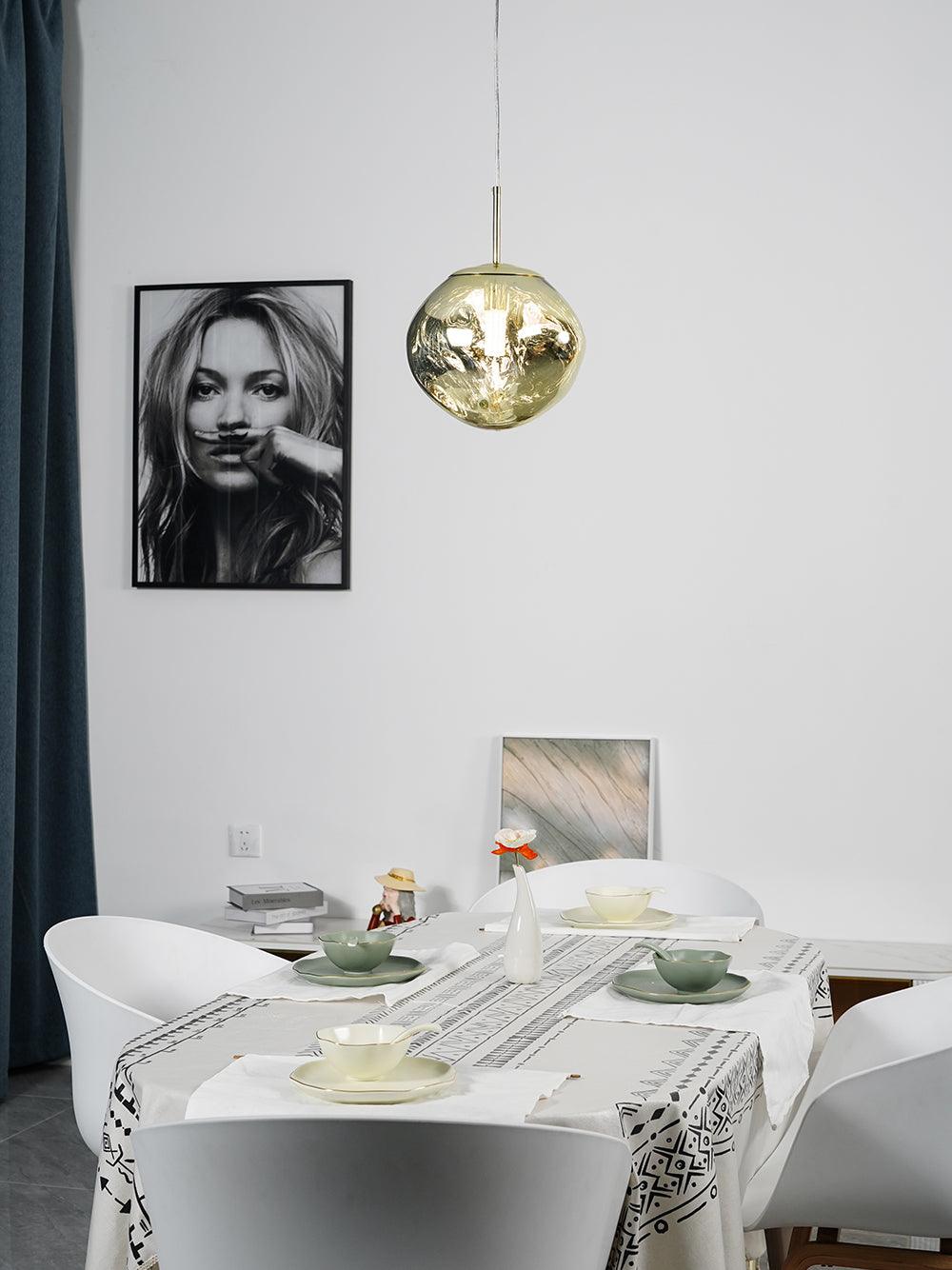 Suspension moderne Sejer en Métal, PVC, Plastique Fumé gris
