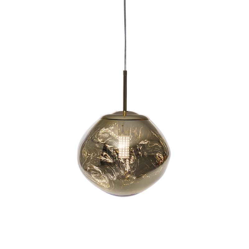 Suspension moderne Sejer en Métal, PVC, Plastique Doré