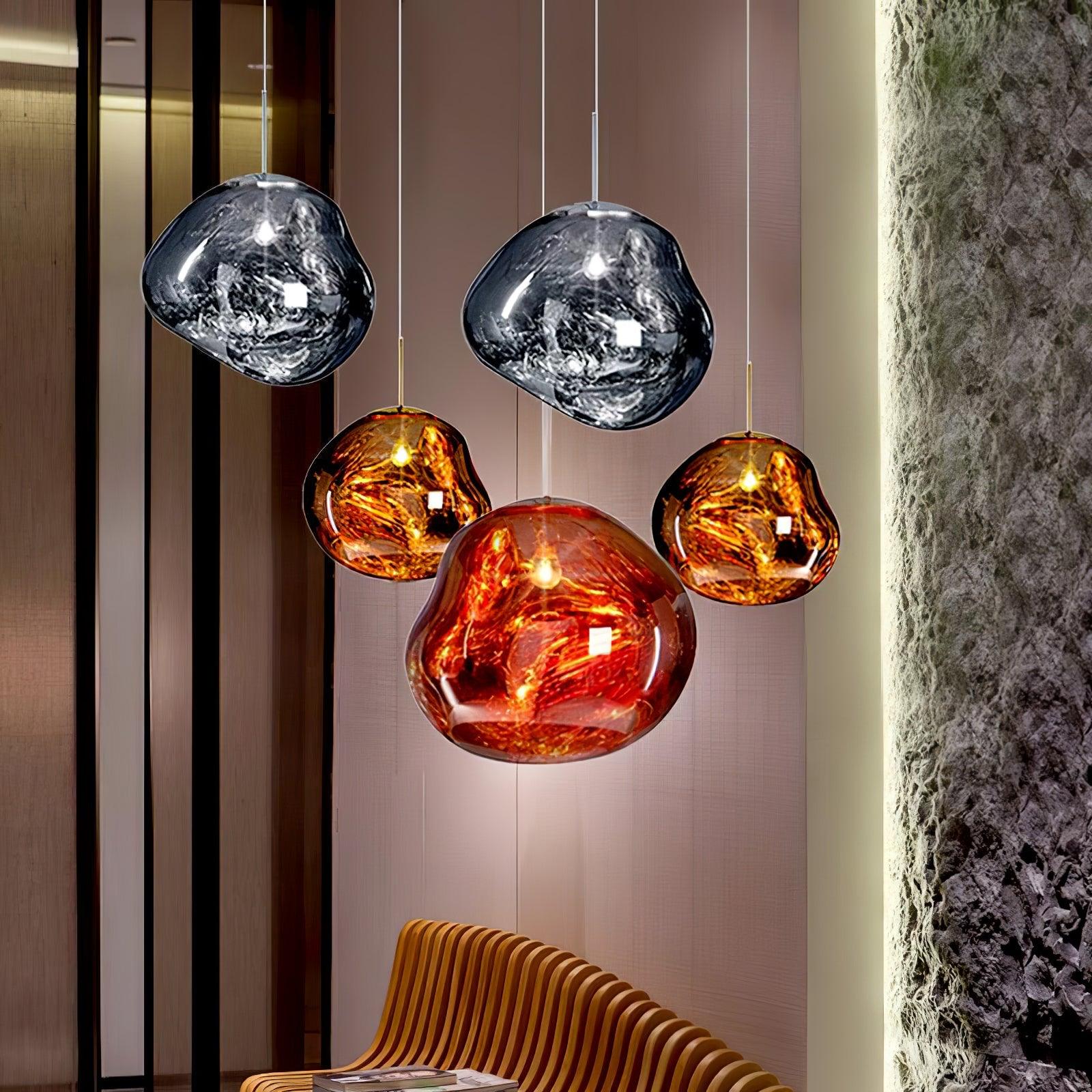Suspension moderne Sejer en Métal, PVC, Plastique Or rose
