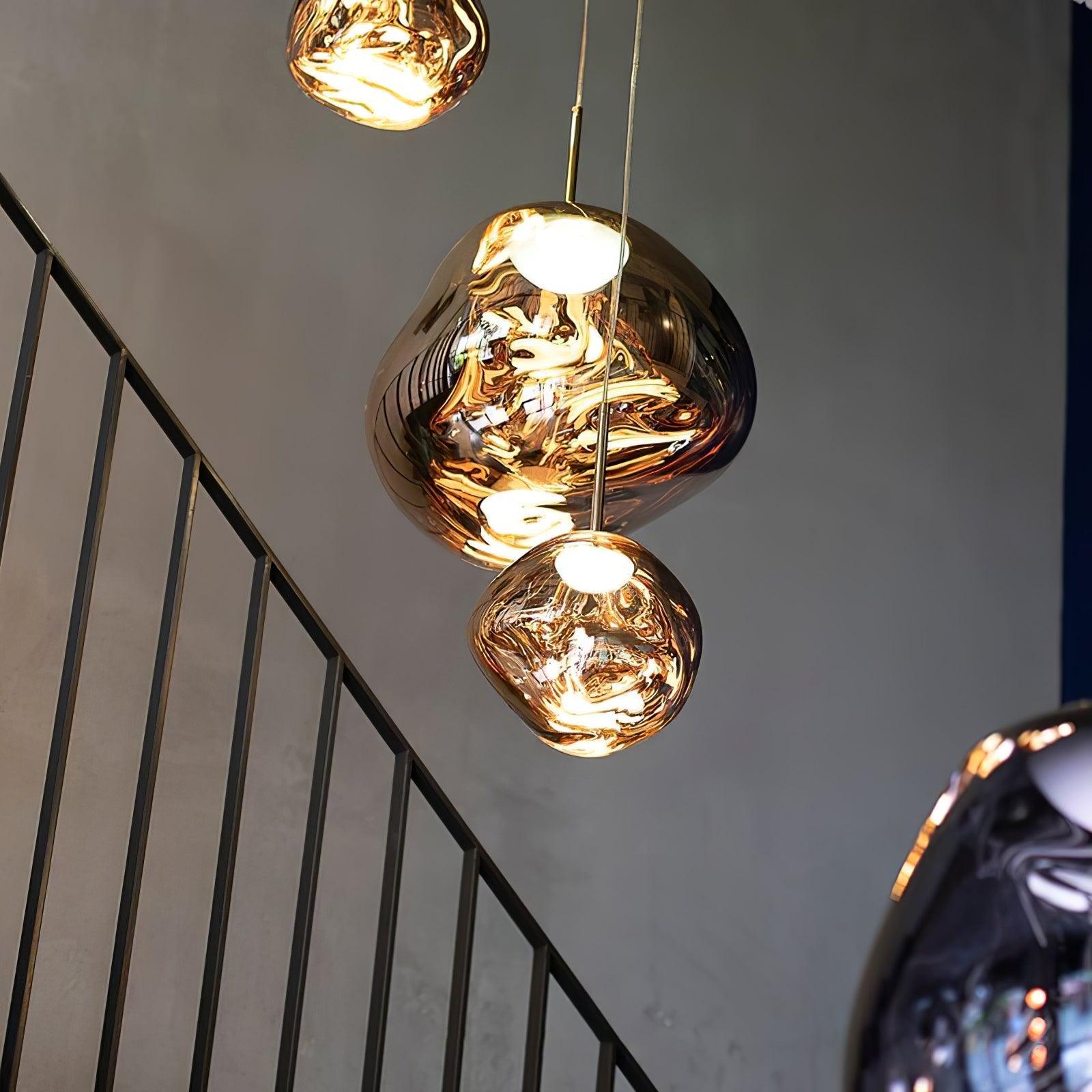 Suspension moderne Sejer en Métal, PVC, Plastique Argenté