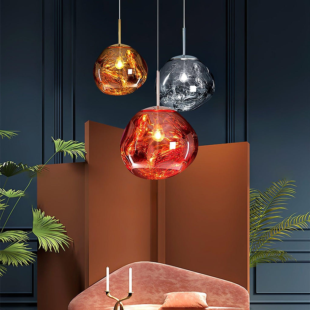 Suspension moderne Sejer en Métal, PVC, Plastique Doré
