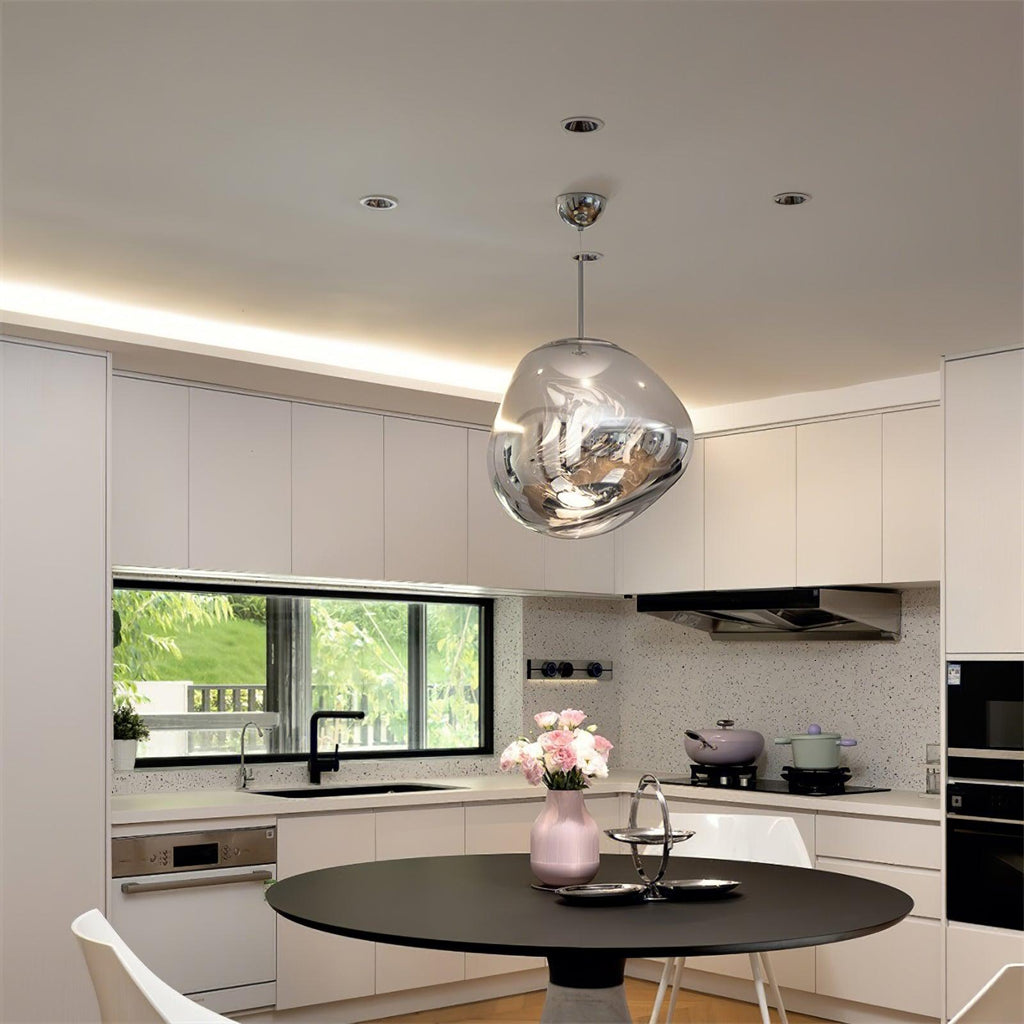 Suspension moderne Sejer en Métal, PVC, Plastique Doré