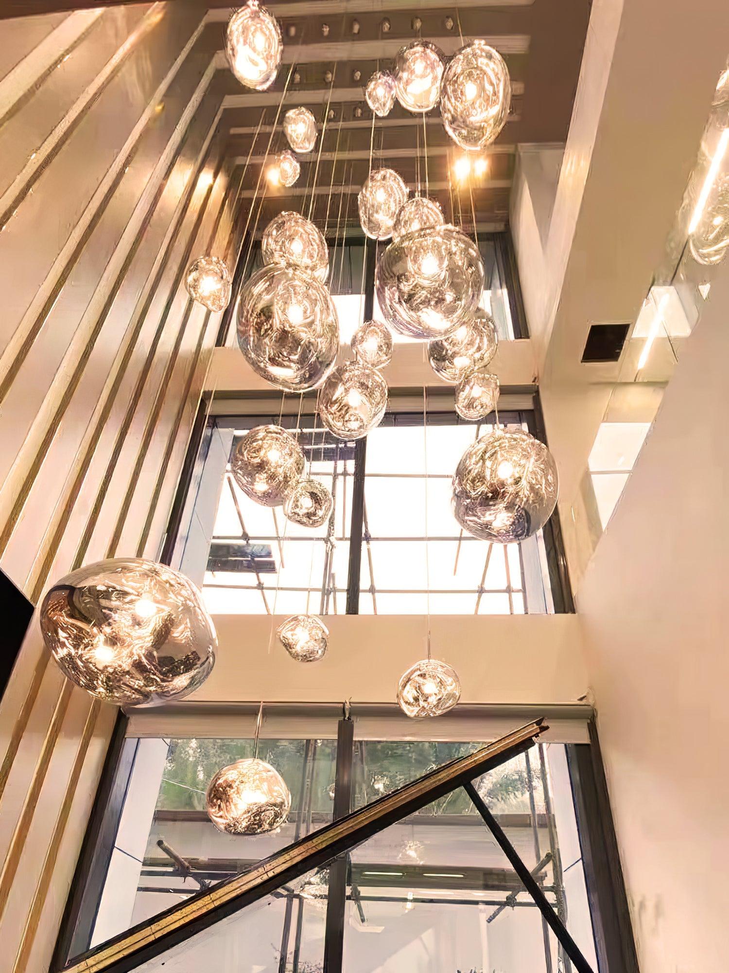 Suspension moderne Sejer en Métal, PVC, Plastique Fumé gris