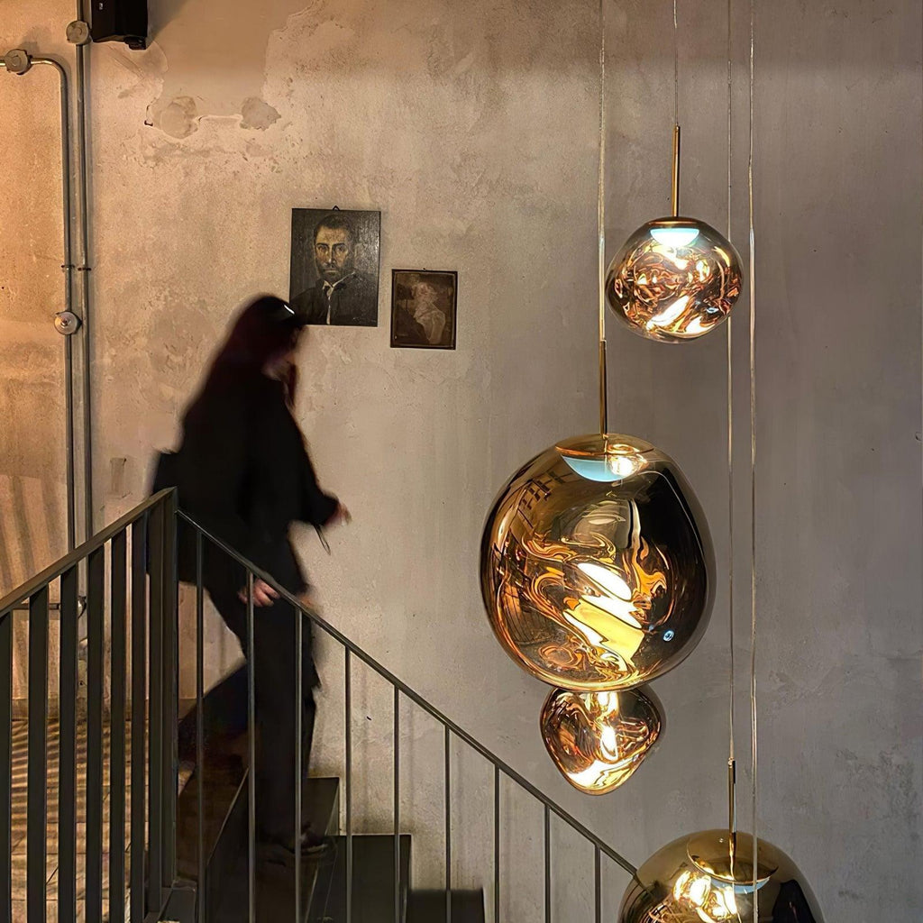 Suspension moderne Sejer en Métal, PVC, Plastique Or rose