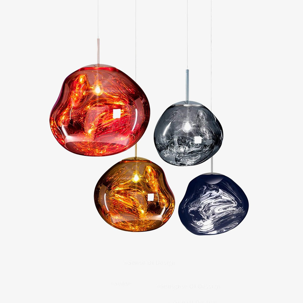 Suspension moderne Sejer en Métal, PVC, Plastique Fumé gris