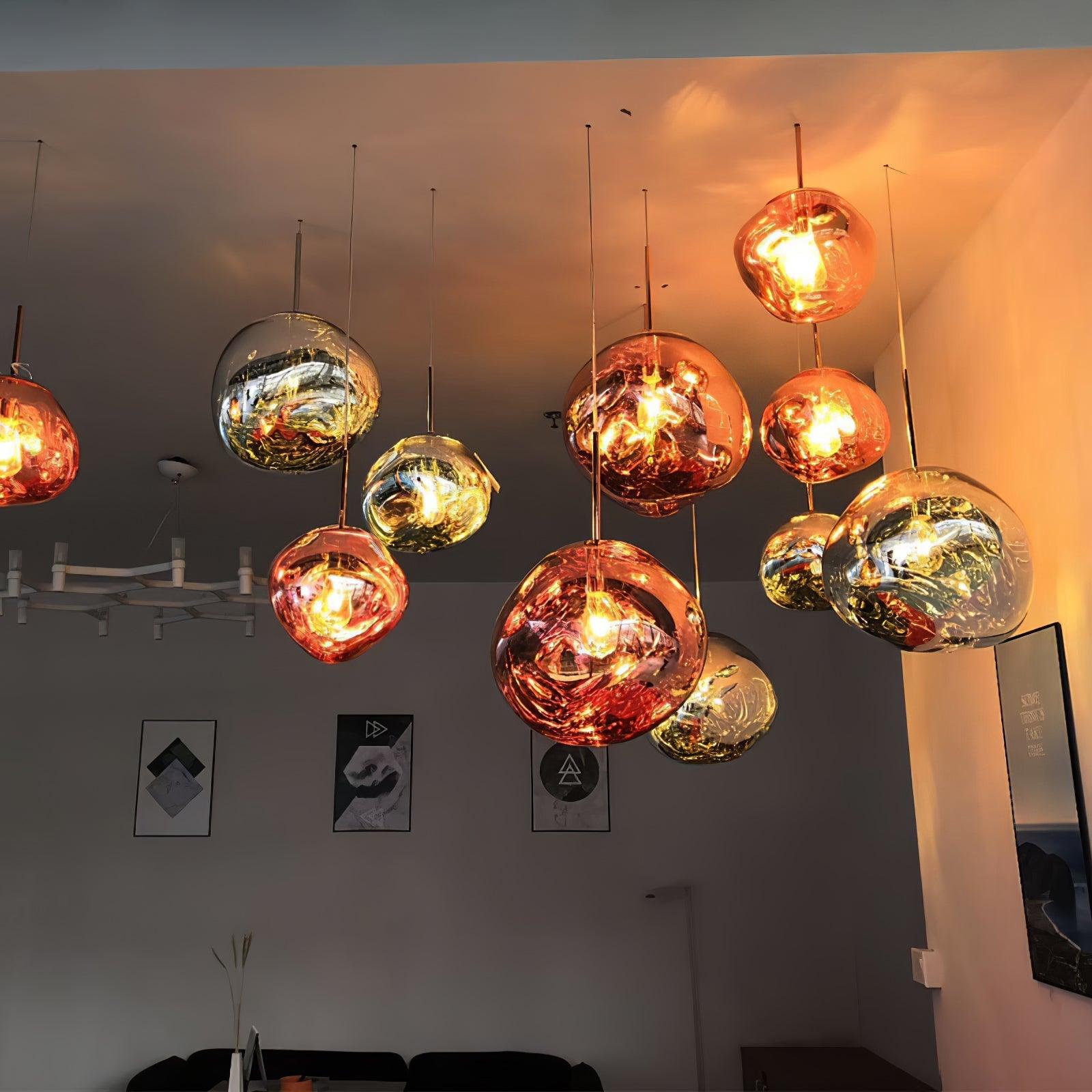 Suspension moderne Sejer en Métal, PVC, Plastique Fumé gris