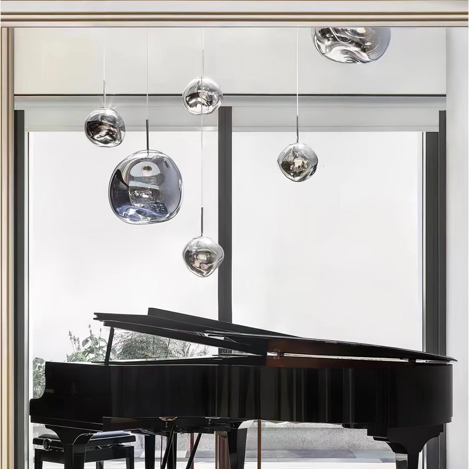 Suspension moderne Sejer en Métal, PVC, Plastique Doré