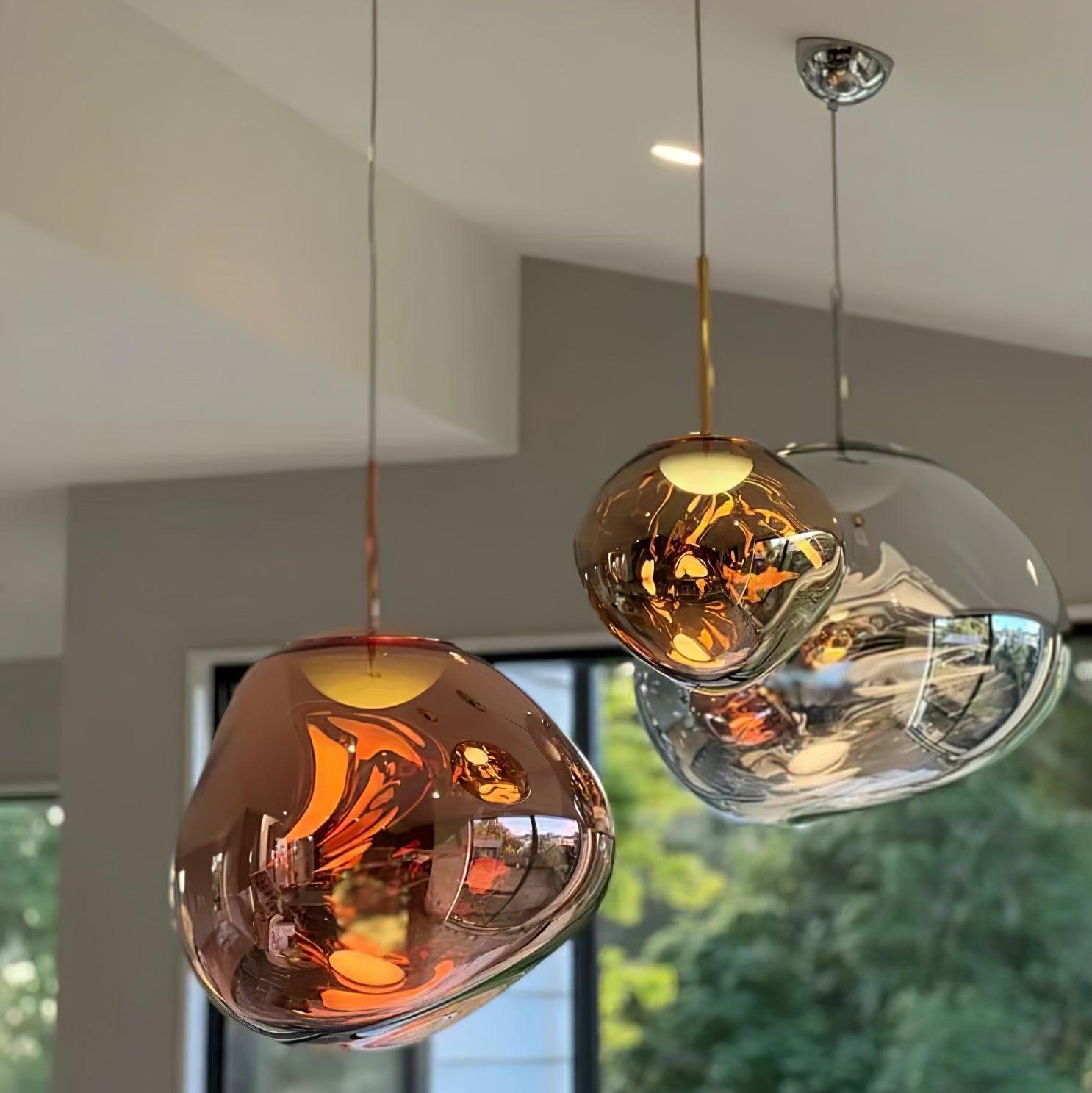 Suspension moderne Sejer en Métal, PVC, Plastique Or rose