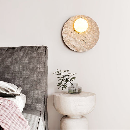 Applique murale moderne Laud en Travertin jaune