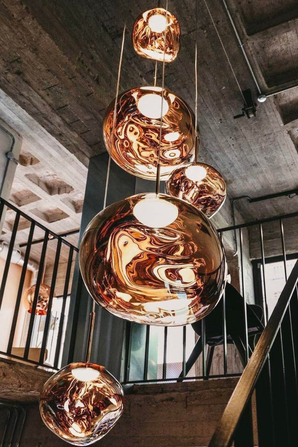 Suspension moderne Sejer en Métal, PVC, Plastique Argenté