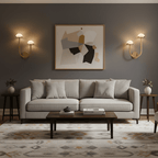 Applique murale moderne Jenni en Albâtre Noir