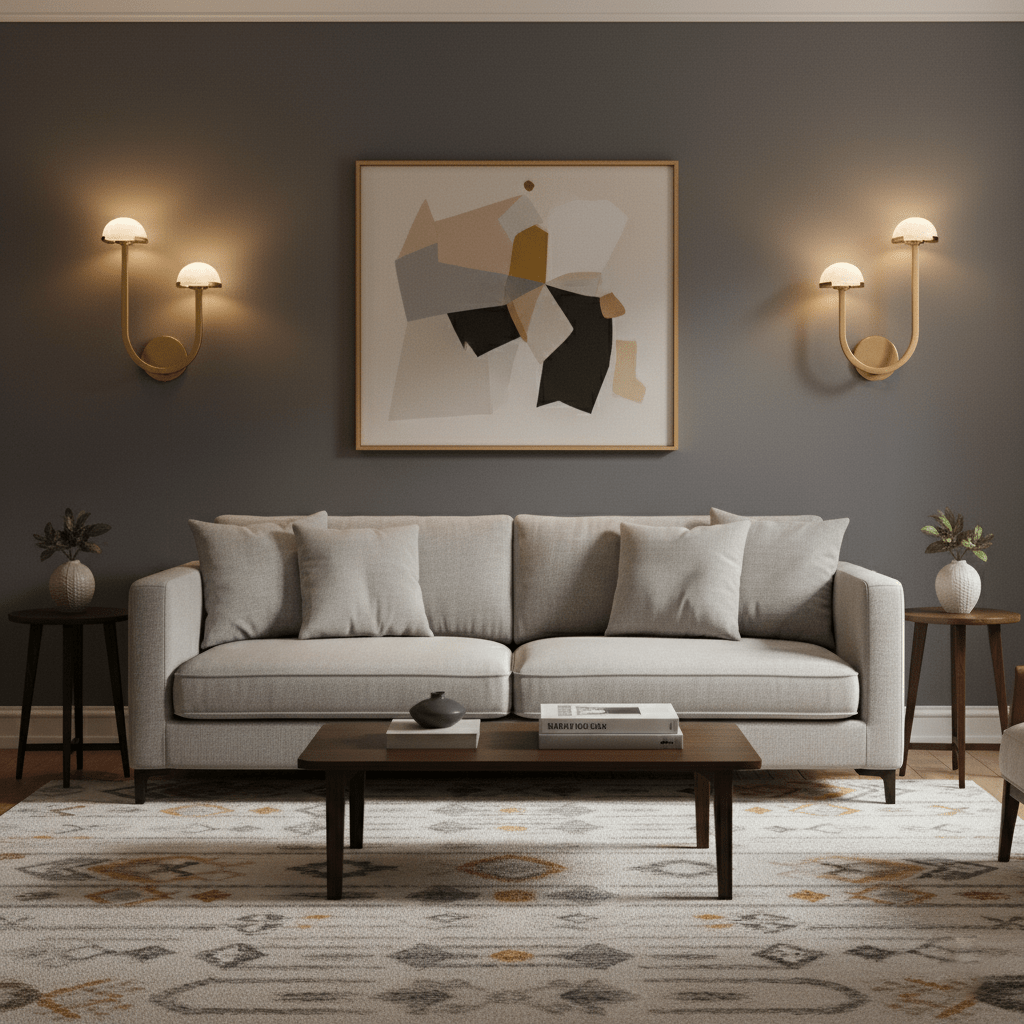 Applique murale moderne Jenni en Albâtre Laiton