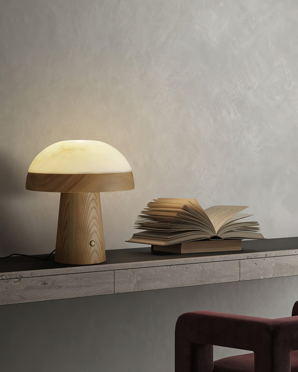 Lampe à poser moderne Hyde en Albâtre