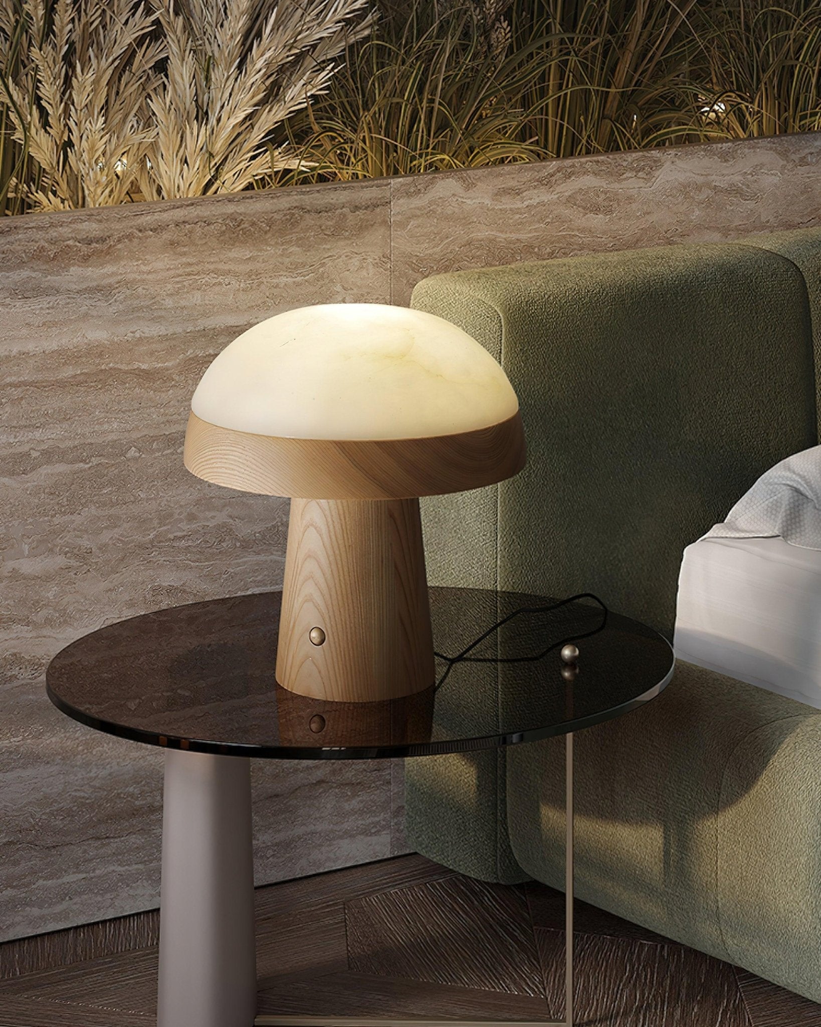 Lampe à poser moderne Hyde en Albâtre